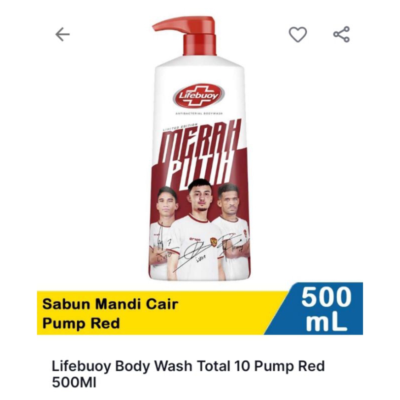 lifebuoy sabun cair botol pump 500ml termurah di shopee