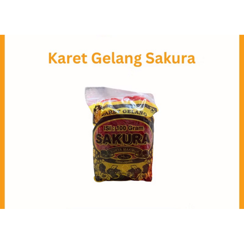 

Karet Gelang Kuat Merek Sakura Berat 100gr