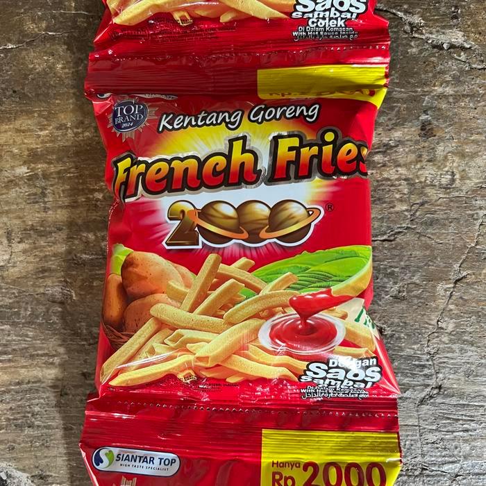 

French Fries 2000 1 Renceng 10 Pcs - Snack Kentang Goreng Besar Siantar Top