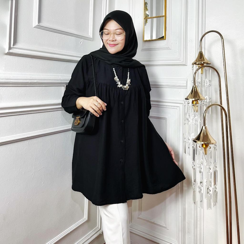 Teh Diana Fashion Gemintang Tunik Wanita Jumbo Ld 140 Nyaman Busui Friendly