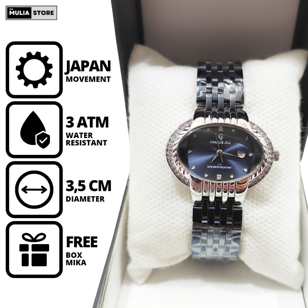 CHARLIE JILL Jam Tangan Wanita Charlie Jill J12 1638 L Analog