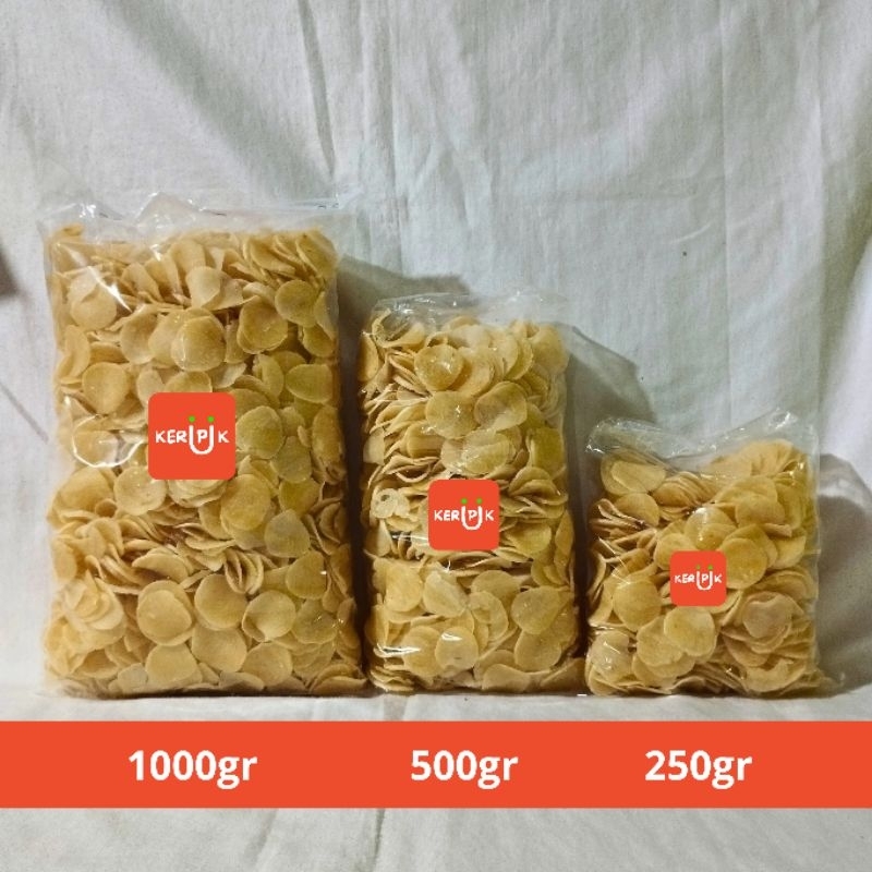 

Kerupuk Ceriping Singkong Pedas 1kg Mentah