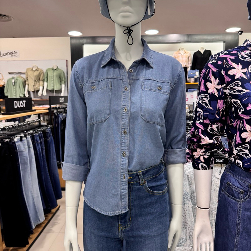 DUST - NEW Kemeja Denim Jeans Wanita (S-XXL)