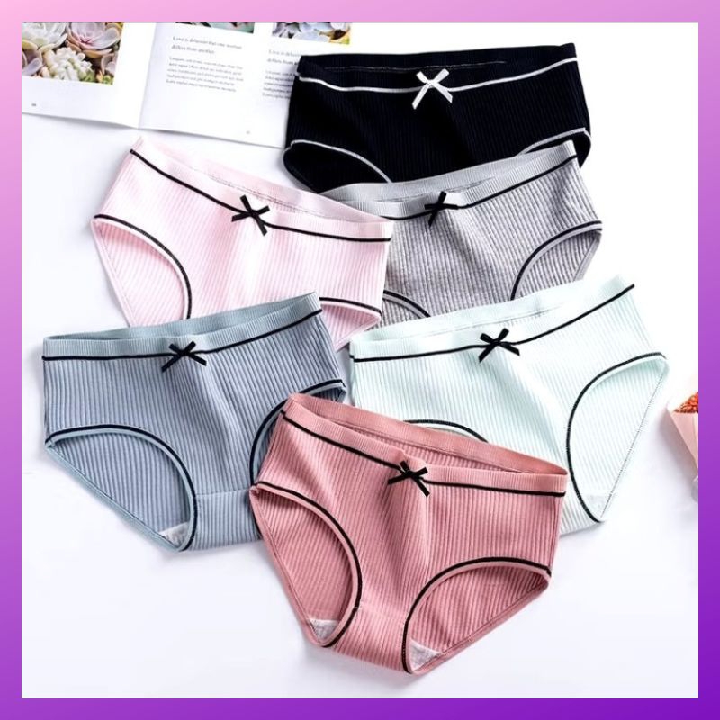 Celana Dalam Wanita Katun | CD Wanita | Pakaian Dalam Wanita Polos | CD Impor Style Kekinian size L