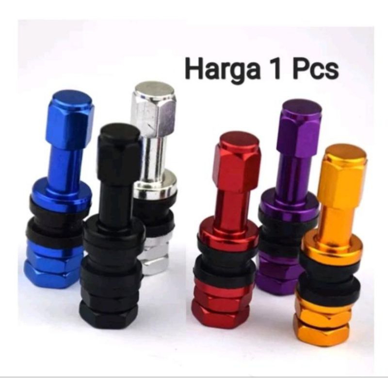 Pentil Tubeless Racing mobil motor Aluminium Tubles warna