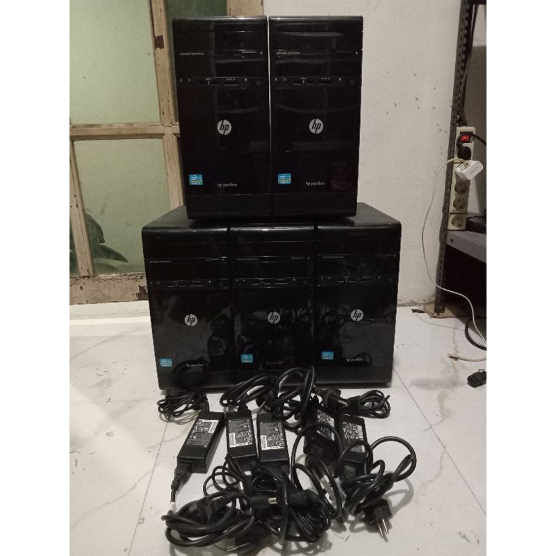 CPU HP MENGGUNAKAN ADAPTOR HEMAT LISTRIK. Prosesor  COREi3Ram 4gb Hdd 500gb Win 10. Adaptor ori. Sto