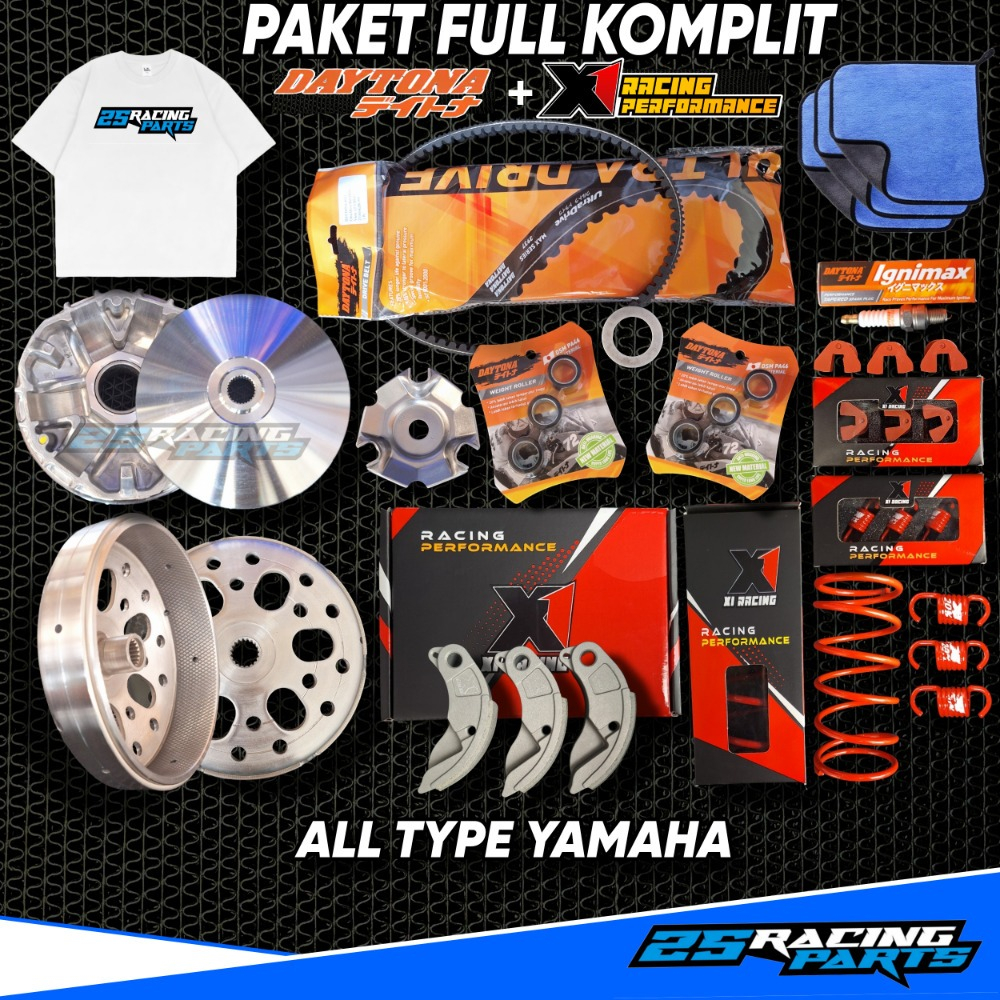 PAKET EXTRA FULL UPGRADE KIRIAN CVT mio karbu mio j m3 smile soul z s gear gt 115 125 karburator kar