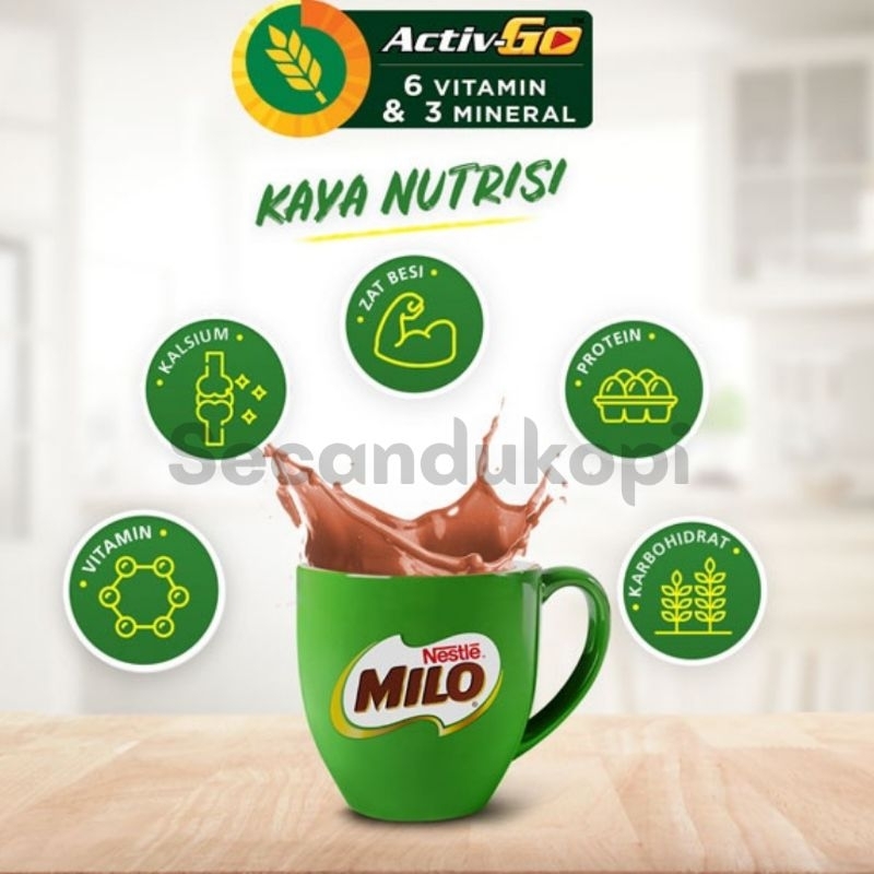 

Milo Renceng isi 10 Activ GO Nestle Susu Bubuk Instan Sachet 22gr