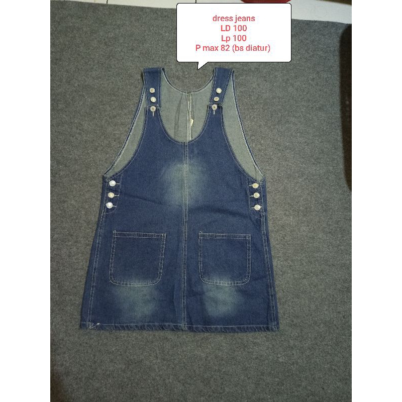 preloved overall jeans