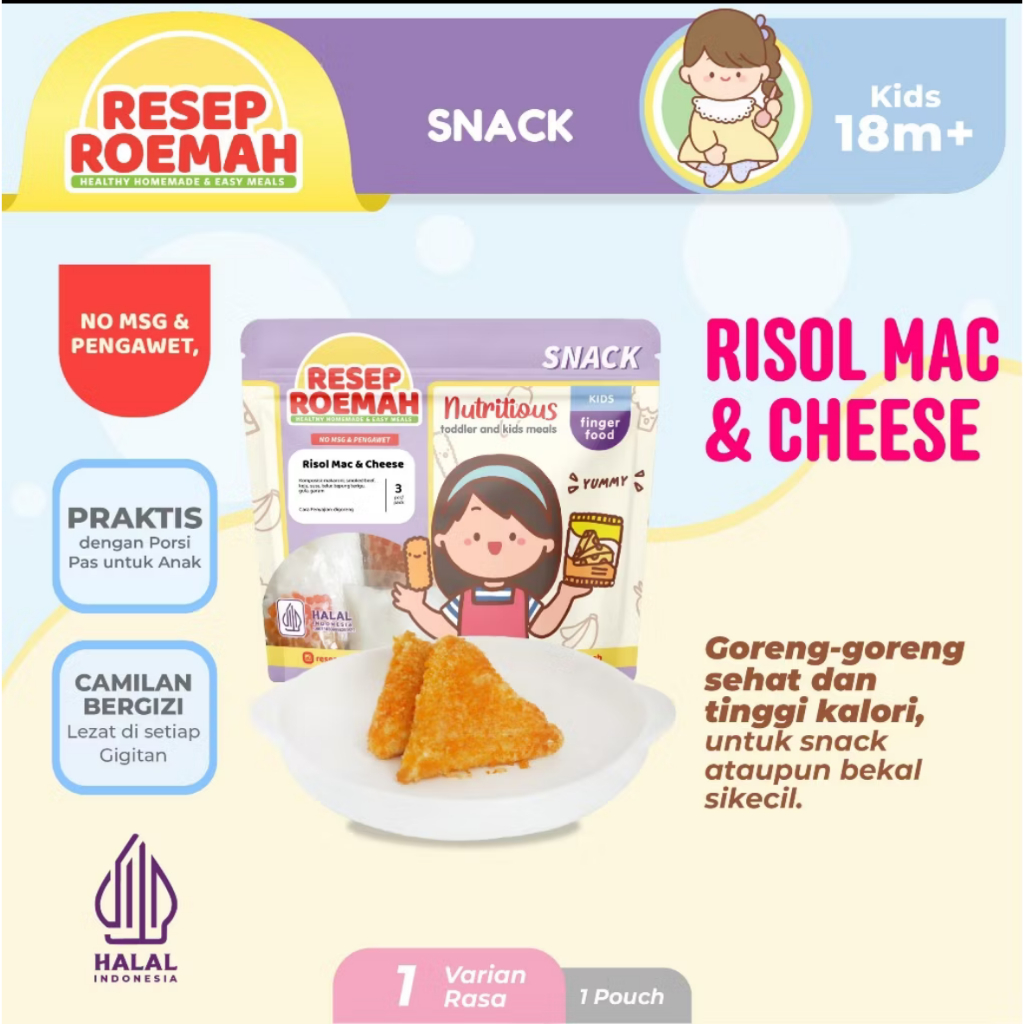 

Resep Roemah Risol Mac & Cheese / Makanan Sehat Anak / Kids Healthy Homemade Frozen Food / No MSG