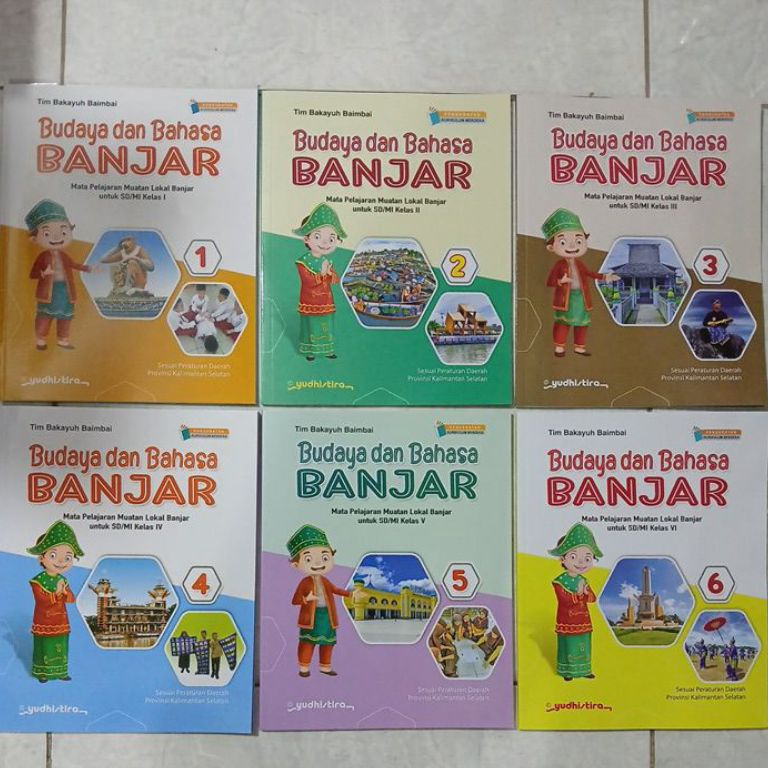 KODE J52V Kelas 1 2 3 4 5  6 SDMI Mulok Muatan Lokal Budaya dan Bahasa Banjar Kurikulum Merdeka Pene