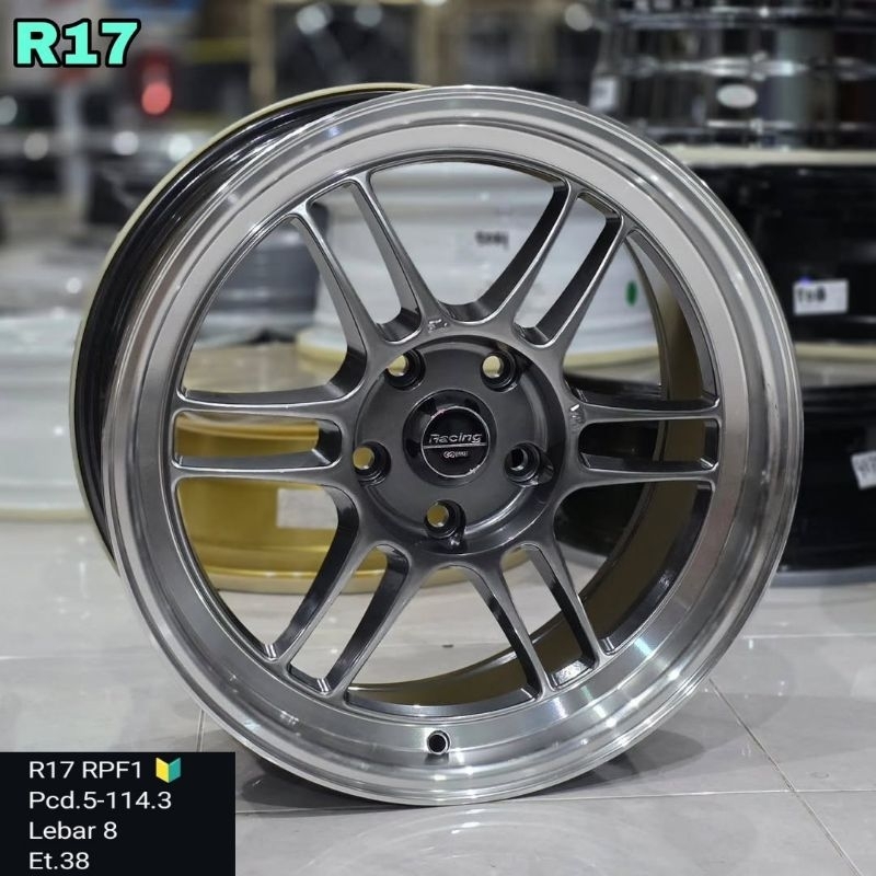 velg racing enkei rpf 1 ring 17 elbarb8 et38 untuk innova terios xpander hrv rush civic xtrail