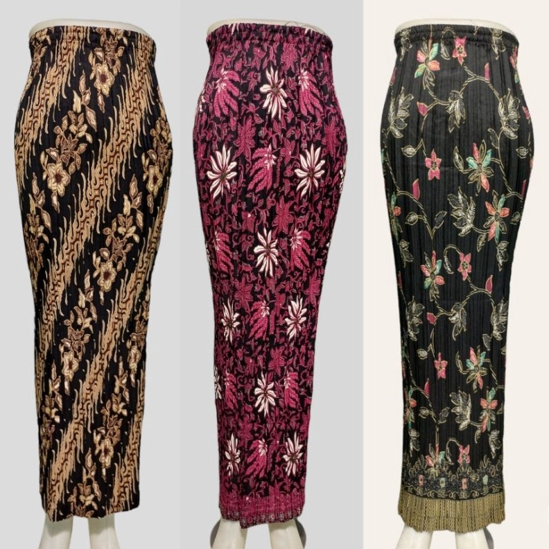 KODE D98K Rok Plisket Batik  Bawahan Kebaya  Rok Plisket  Rok