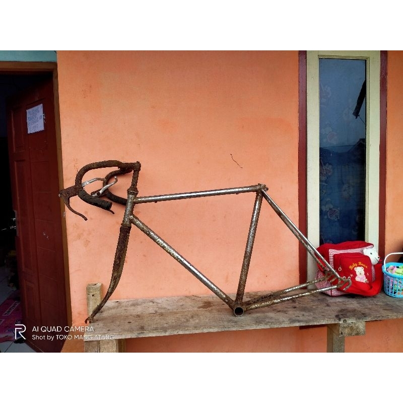 FRAME FORK SEPEDA BALAP JADUL 27 MERK OG SPORT SIZE 53 SERI 86C41188 MURAH LANGKA
