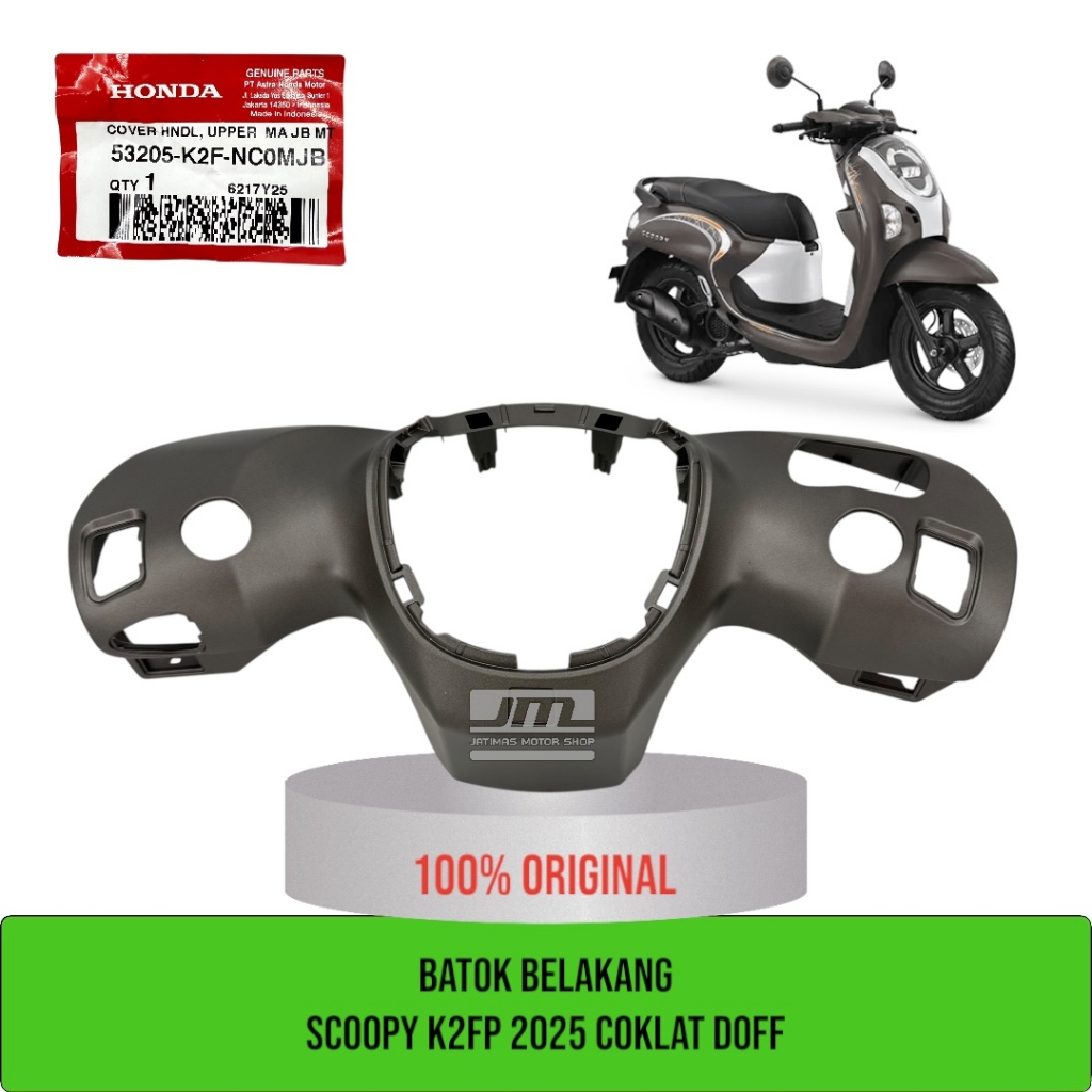 Batok atas scoopy scoopy K2FP coklat doff 53205-K2F-NC0MJB