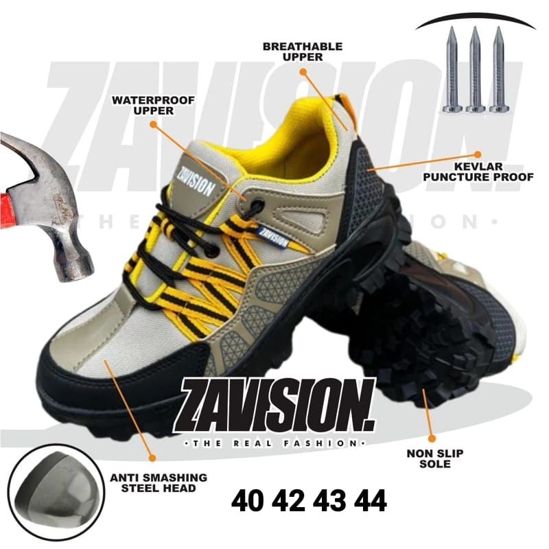 Sepatu Safety ORI Zavision Pendek