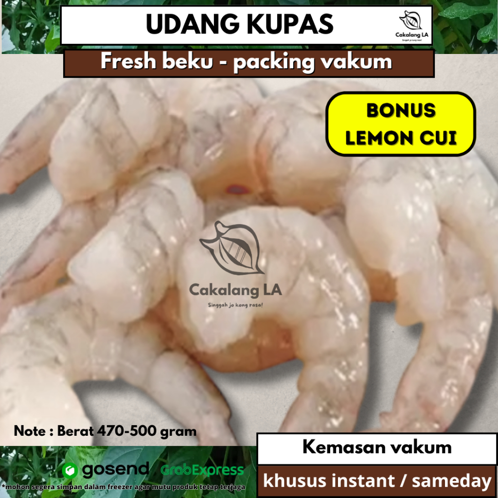 

Udang kupas fresh (vaname)