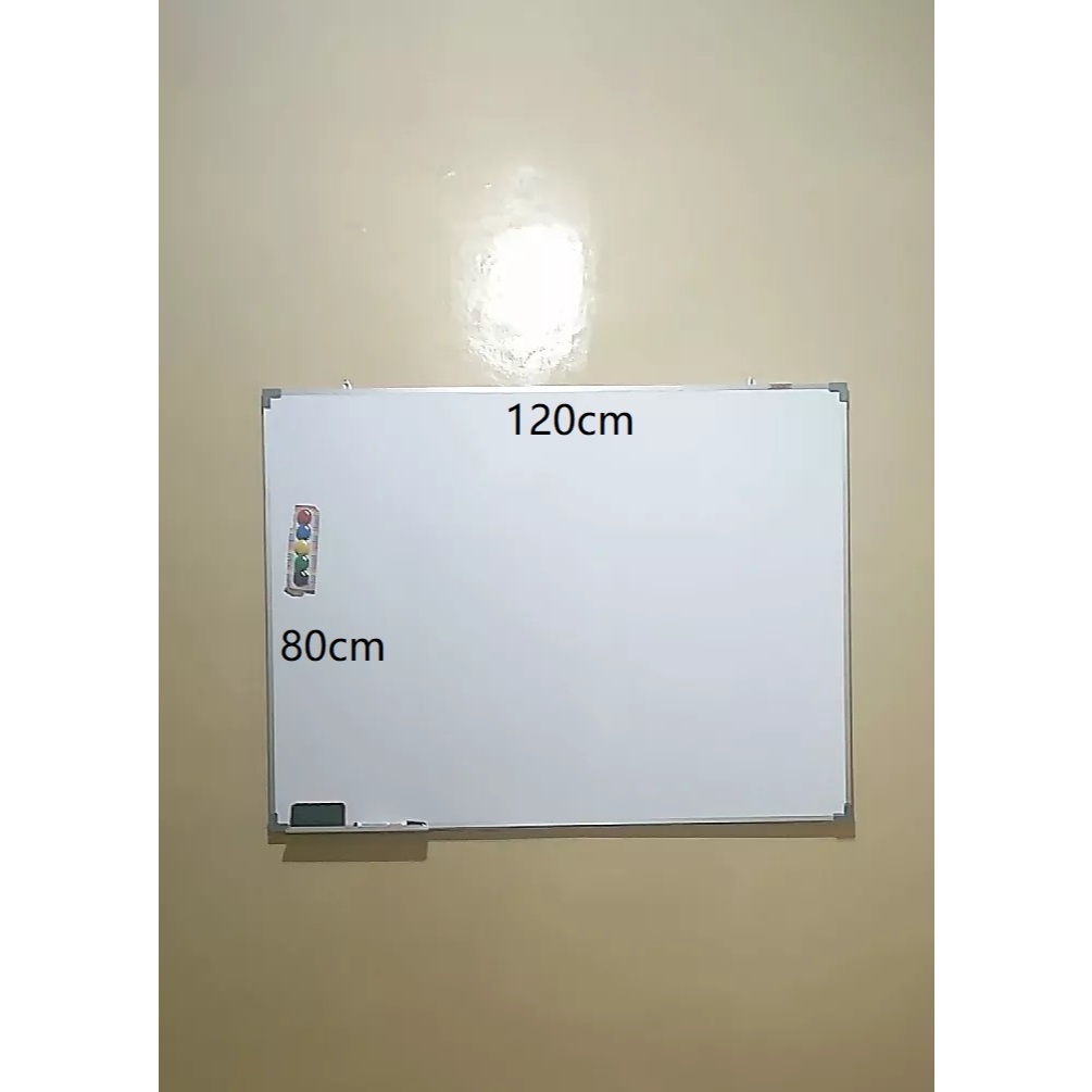 

whiteboard magnet papan tulis gantung 80 x 120 cm