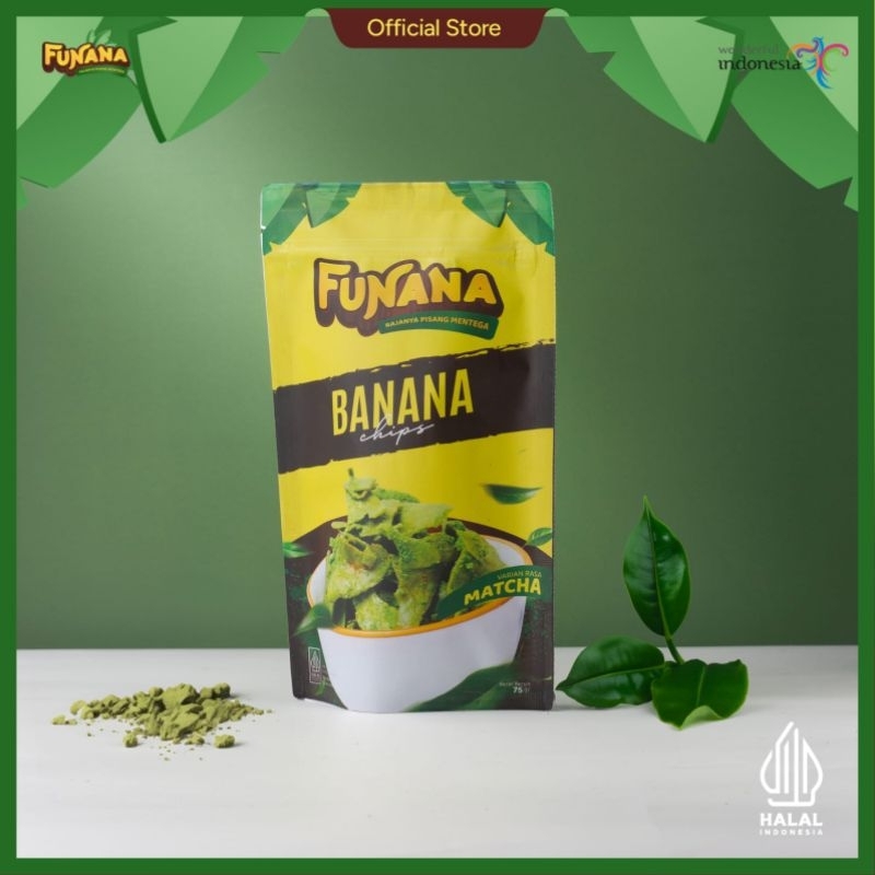 

Keripik Pisang Matcha | Banana Chips | Funana | Keripik Mentega