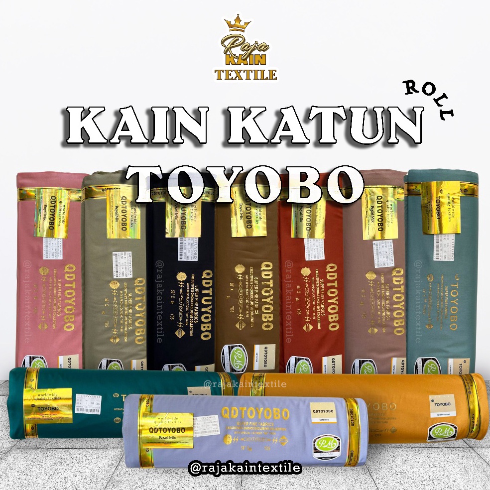 KODE C34T KAIN BAHAN KATUN TOYOBO ROLLAN ROYAL MIX RM ORIGINAL QUALITY IMPORT  KAIN COTTON JEPANG PO
