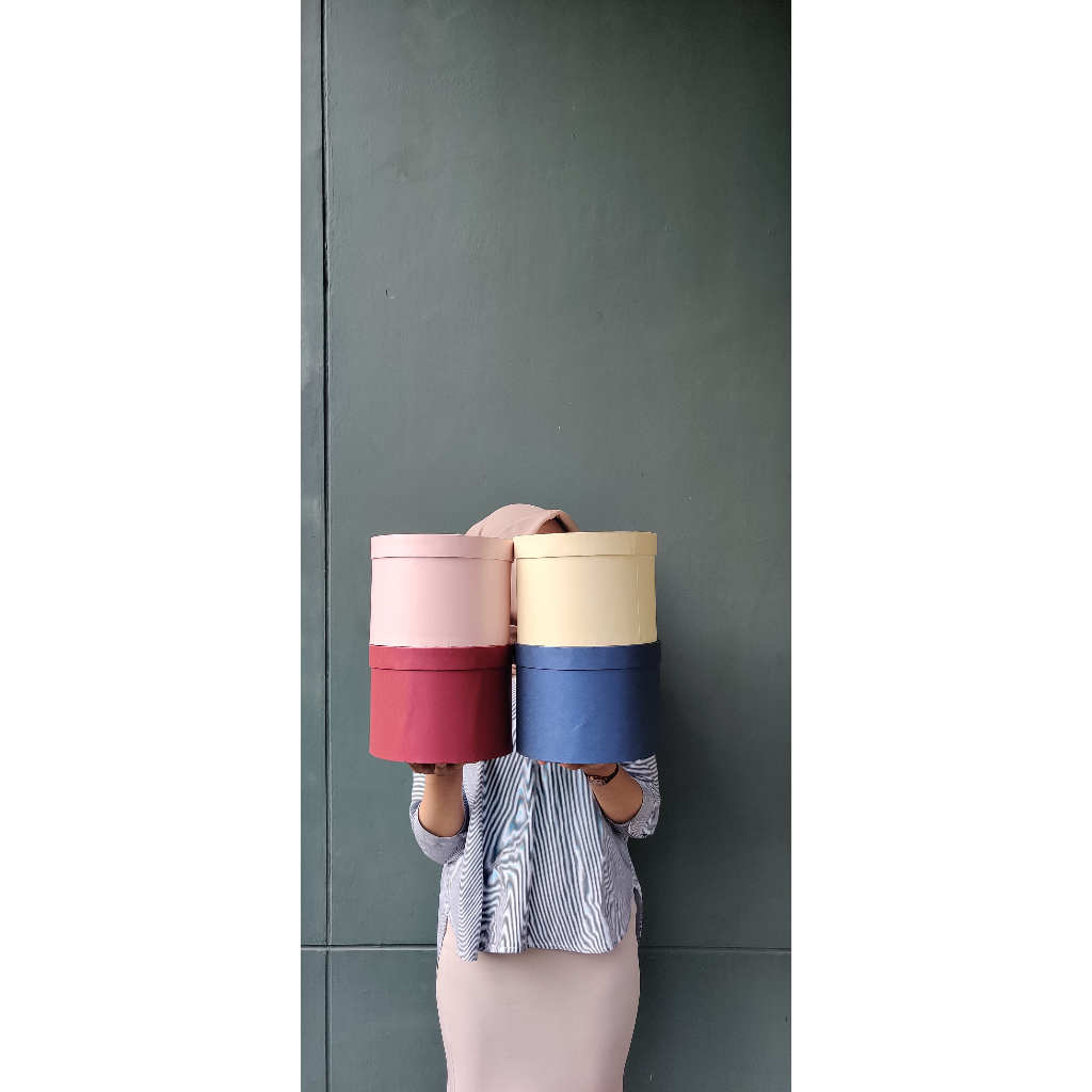 

Box Bulat/Bloom Box/Box Bunga/Flower Box/Florist Box/Kotak Bunga Kotak Kado