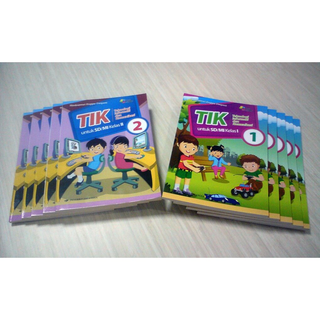 BEST SELLER ORIGINAL BUKU TIK KELAS 1, 2 SD  KTSP 2006 - HINDRASWARI - ERLANGGA