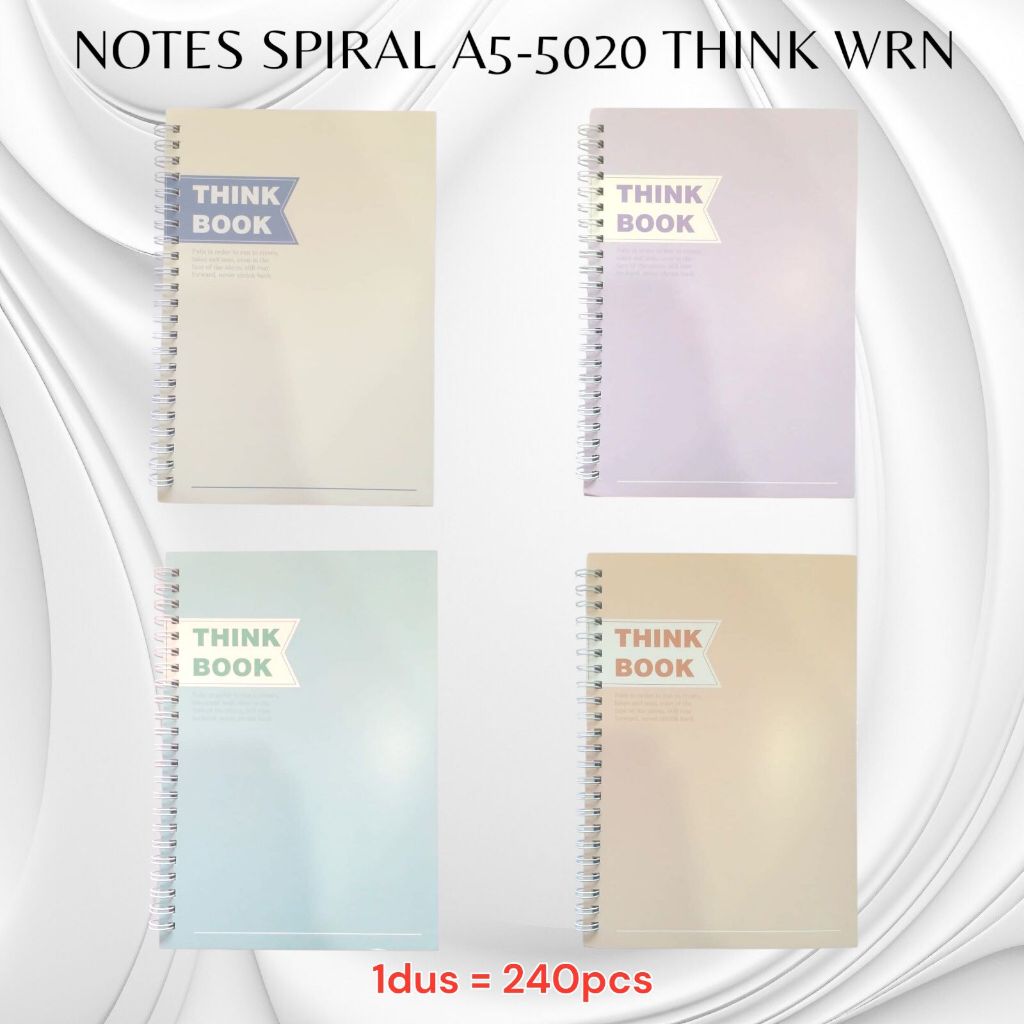 

NOTES SPIRAL A5 5020 THNIK WARNA / NOTES / AGENDA / BUKU CATATAN