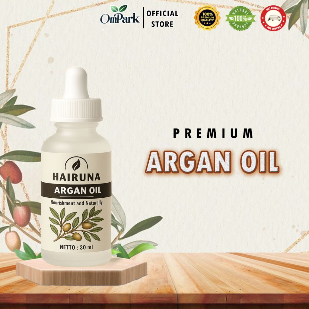 Argan Oil 30ml Minyak Argan Alami untuk Rambut & Kulit Hairuna