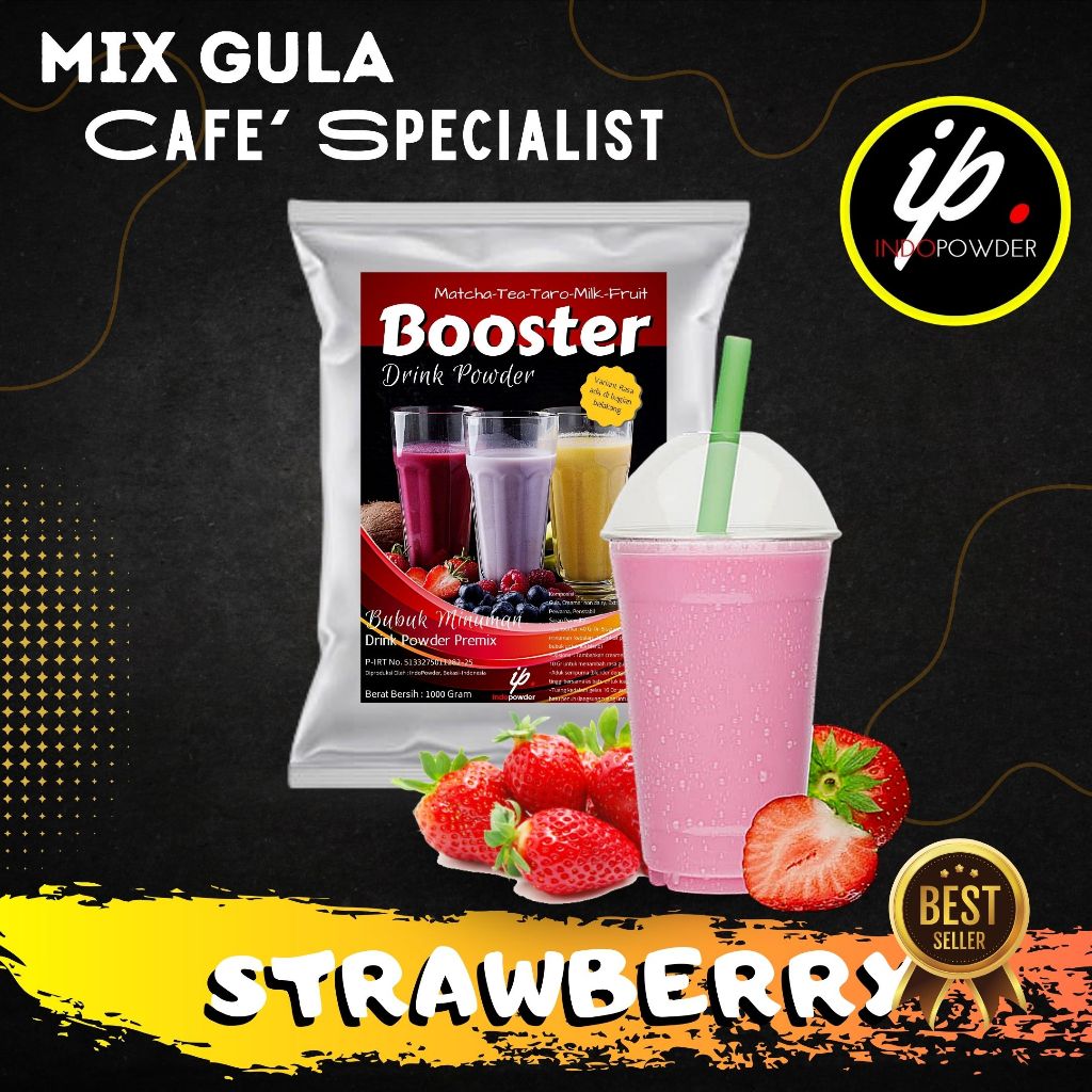 

IP Jakarta - Bubuk Minuman STRAWBERRY 1Kg untuk Cafe, Waralaba, Resto dan Minuman Kekinian