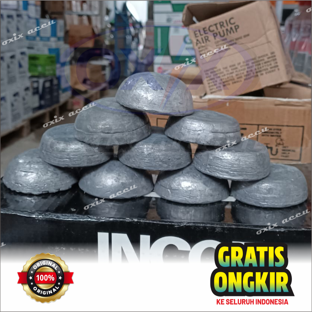 SALE TIMAH HITAM BATANGAN (1KG) BENTUK BULAT / KOTAK [100% ORIGINAL]