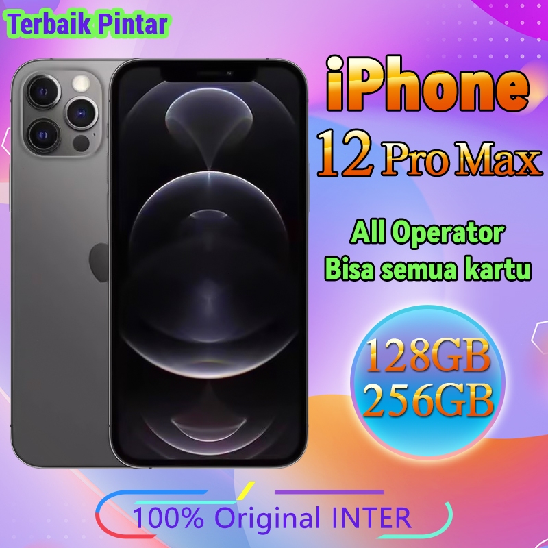 IPHONE 12 PRO MAX SECOND 128GB 256GB FULLSET BEKAS 3U GREEN ALL FUNGSI AMAN ASLI UNLOCKED SMARTPHONE