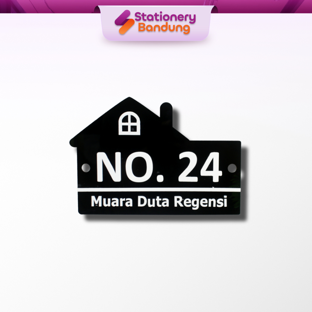 

Papan nomor rumah bahan akrilik acrylic tebal mewah custom desain murah