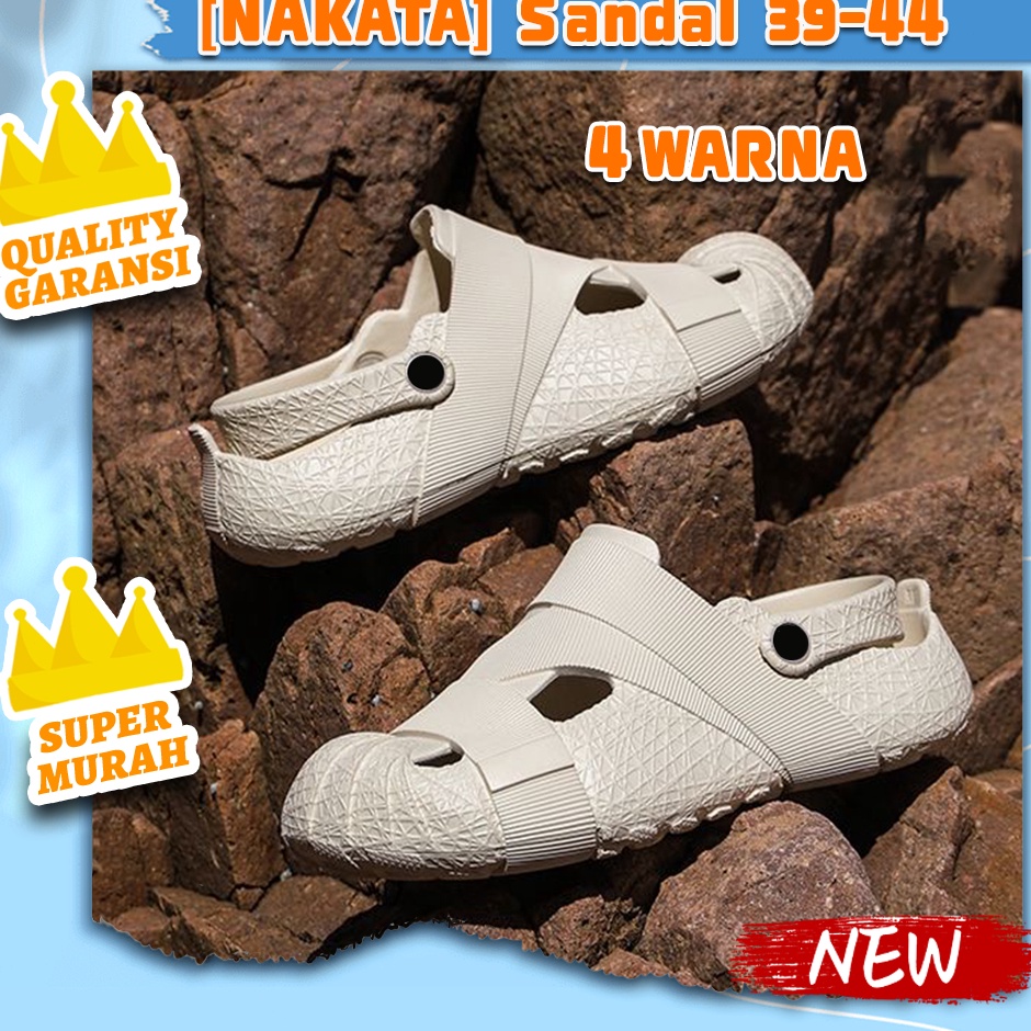 KODE G42T Sepatu Sandal Clog Runner Unisex Pria Wanita Karet Jelly Import Sepatu Sandal Pria Karet S