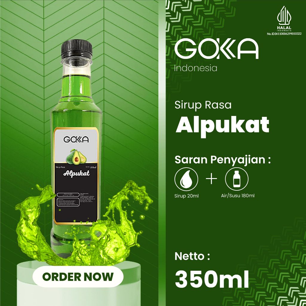 

Alpukat Syrup Gokka / Minuman Sirup Gokka Rasa Alpukat 350ml