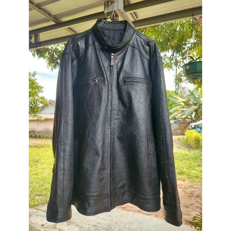 Jaket motoran kulit sapi second