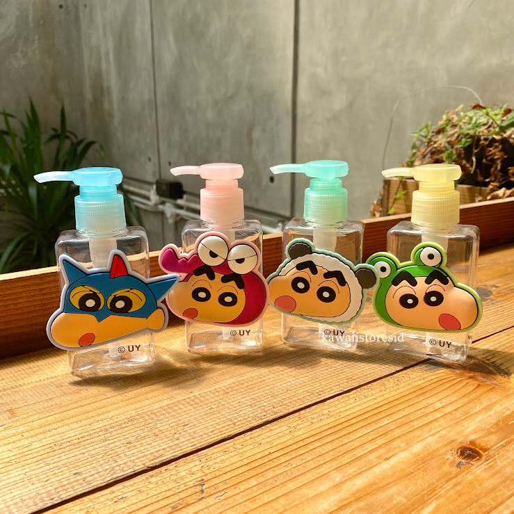 Pump Dispenser Shinchan Tempat Sabun Cair Shampo Lotion 100 ML Karakter Sinchan Kamen Chocobi Shiro 
