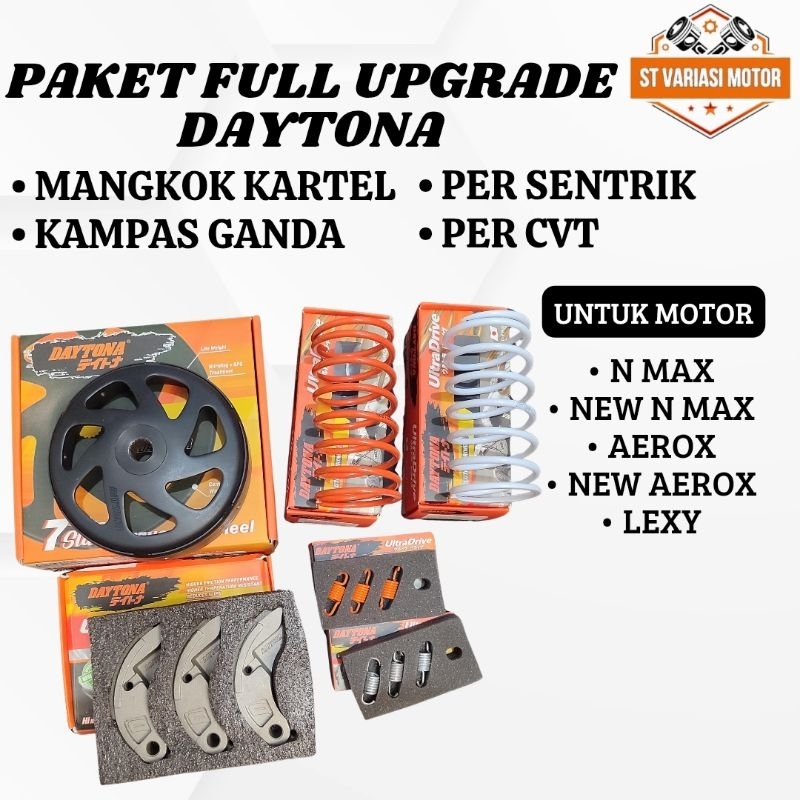 PAKET UPGRADE CVT DAYTONA MANGKOK KARTEL DAYTONA KAMPAS GANDA DAYTONA PER CVT DAYTONA PER SENTRIK DA