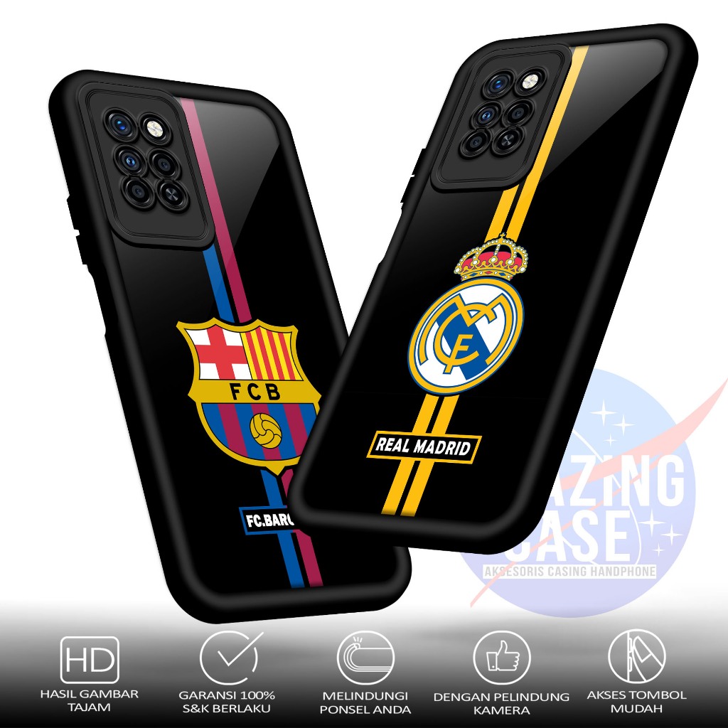 Case Premium Compatible For INFINIX NOTE 10 PRO NOTE 10 PRO NFC  Motif FTBL Casing Softcase Glossy A