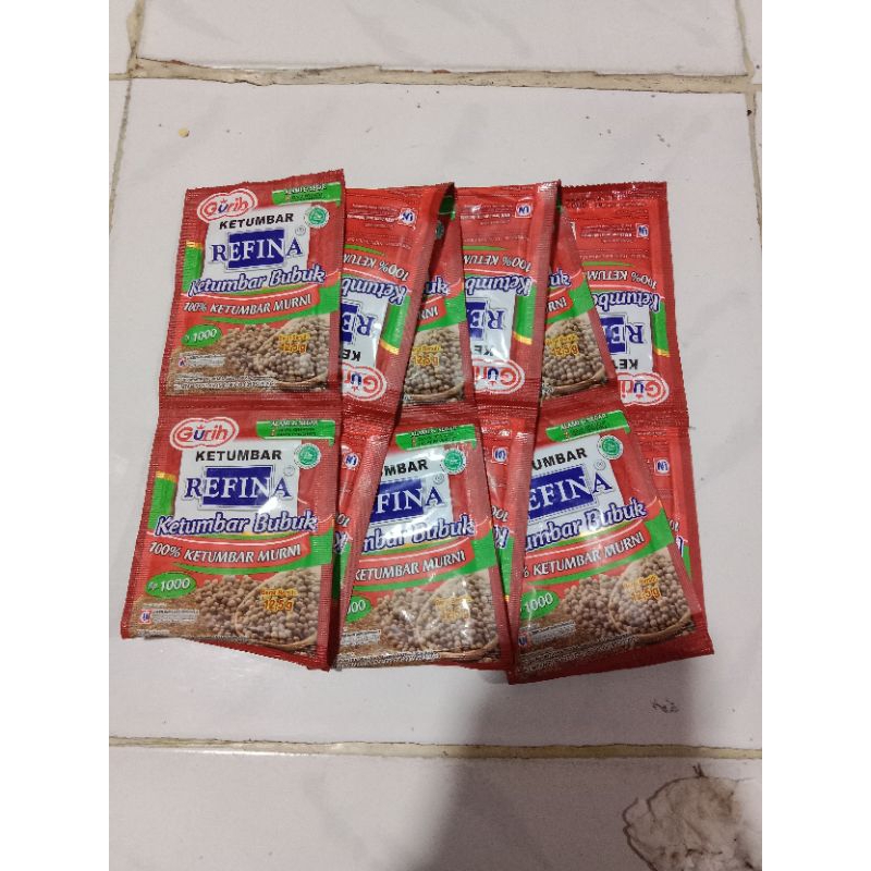 

Refina Bubuk Ketumbar 12,5gr X 12 Sachet