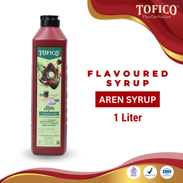 

Flavoured Syrup Aren Tofico / Minuman Gula Aren Syrup Premium 1 Liter / Tofico Syrup Official termurah syrup cafe kekinian