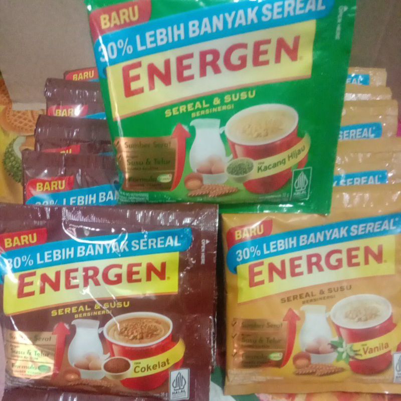 

ENERGEN Sereal dan susu Bersinergi 1 renceng 10 pcs @32 gr