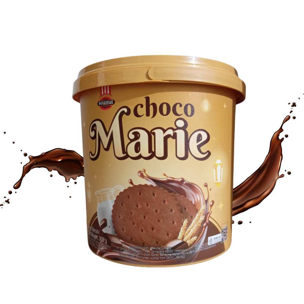 

Selamat Choco Marie 300gr biskuit Susu Gandum Isian Krim Coklat Cookies Chocolate Kemasan Jar