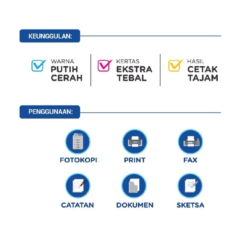 

Promo Kertas SiDU A4 HVS Paper Multifungsi 75gsm 500 Sheets 210x 297mm