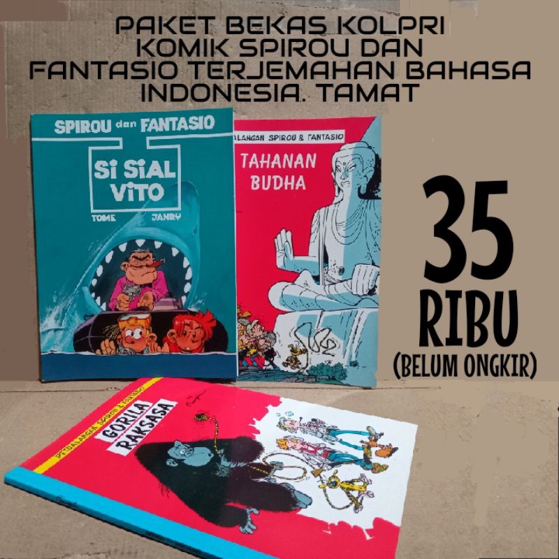 bekas kolpri komik spirou & fantasio