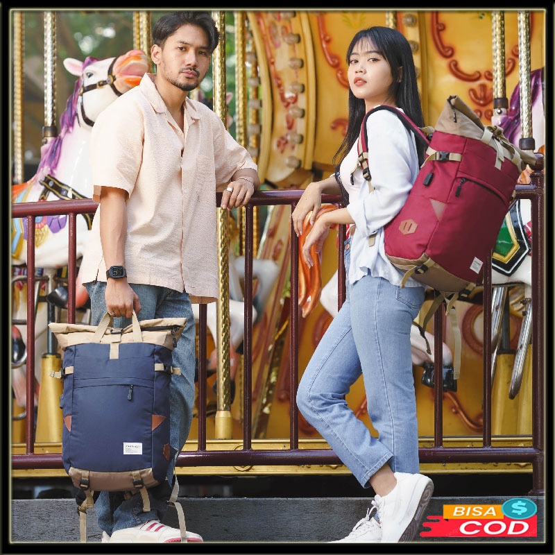 Tas ransel backpacker unisex pria wanita tas traveller outdoor terlaris tas ransel laptop 14" inch t