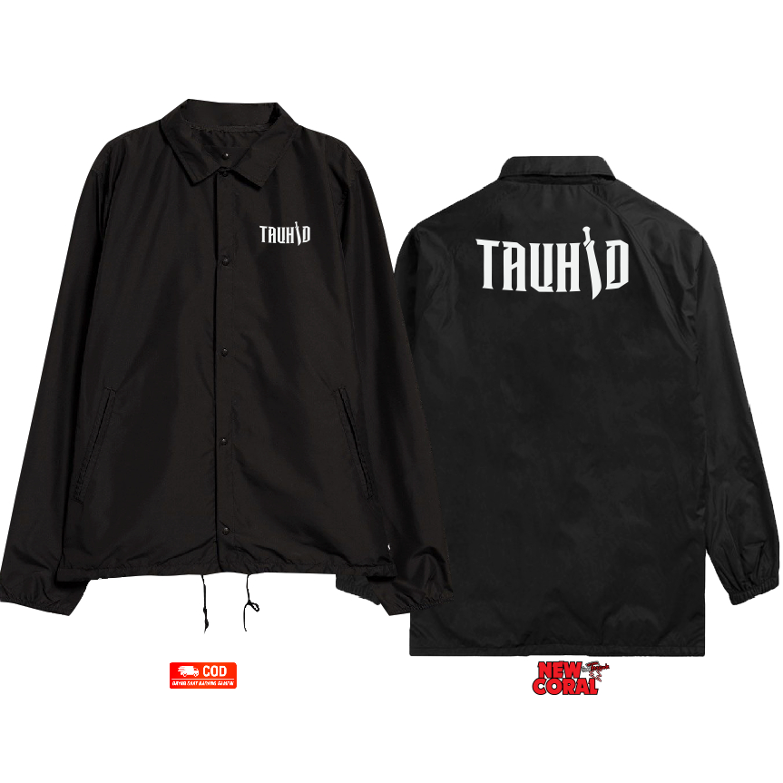 Jaket coach windbreaker Islam Muslim Tauhid bahan waterproof kualitas distro termurah