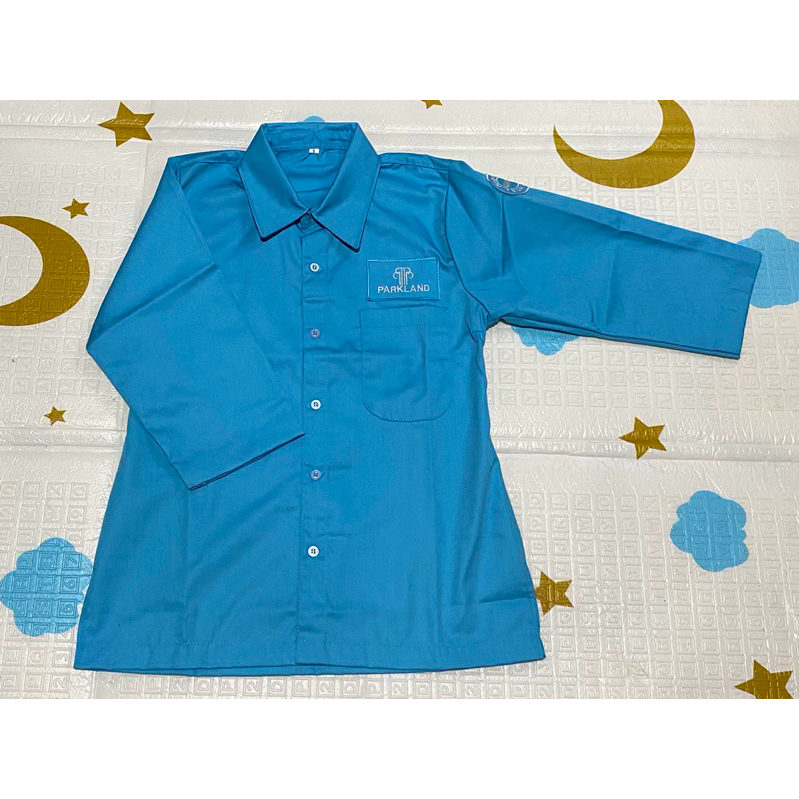 BAJU SERAGAM PABRIK PARKLAND PWI WANITA baju kerja wanita warna biru seragam pabrik garment baju ker