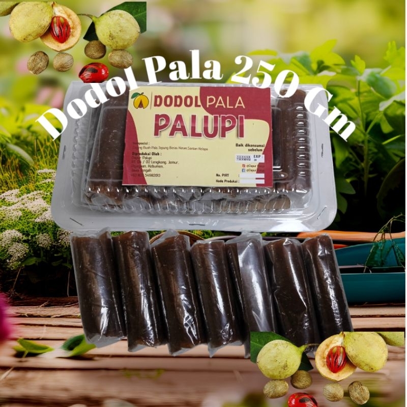 

PALUPI Cemilan Dodol Buah Pala Isi 250/500 Gram
