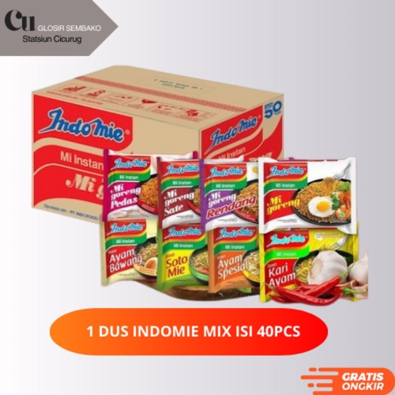

[KARTON] INDOMIE 1DUS MIX VARIAN/KUAH/GORENG/INDOMIE MURAH