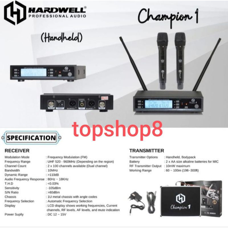 Mic wireless Hardwell CHAMPION 1 original